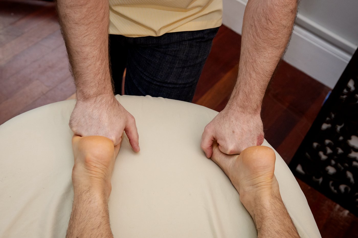 Foot and plantar soft-tissue work for plantar fasciitis